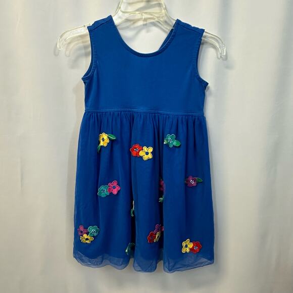 Hanna Andersson Blue Chasing Summer Dress Soft Tulle 130cm US 8 Kids - Picture 1 of 7